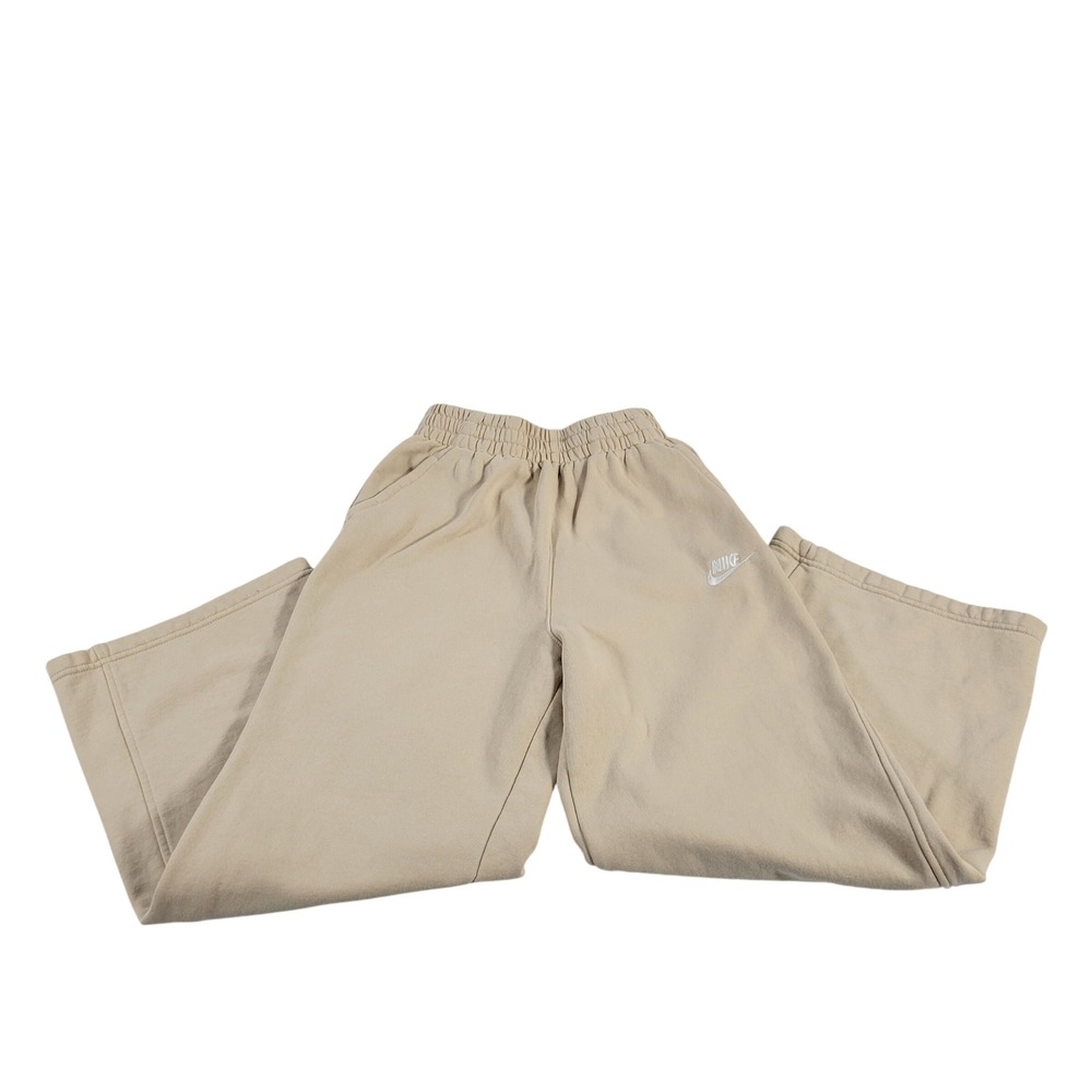 Nike Women Tan Beige‎ Sweatpants Joggers Lounge Pants Size L